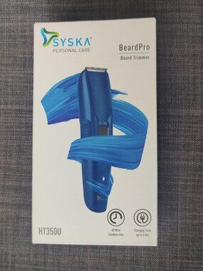 MSRP $48 – Syska HT350U Beard Pro Trimmer – Beard & Hair Trimmer for Men – NIB